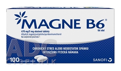 MAGNE-B6 tbl obd 470 mg/5 mg (blis.PVC/Al) 1x100 ks