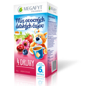 MEGAFYT MIX ovocných detských čajov 4 DRUHY (od ukonč. 6. mesiaca) 20x2 g (40 g)