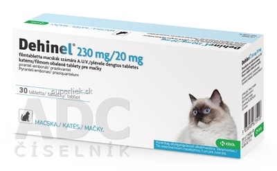 DEHINEL 230 mg/20 mg pre mačky tbl flm 1x30 ks