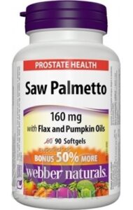 Webber Naturals Prostata Saw Palmetto 160 mg tbl (BONUS 50% naviac) 1x90 ks