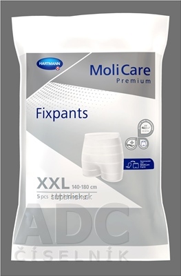 MoliCare Premium Fixpants long leg XXL fixačné nohavičky (140-180 cm) 1x5 ks