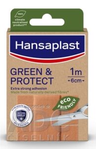 Hansaplast GREEN & PROTECT udržateľná náplasť, 1m x 6cm 1x1 ks