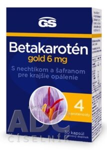 GS Betakarotén gold 6 mg cps s nechtíkom a šafranom 1x30 ks