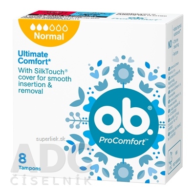 o.b. ProComfort Normal hygienické tampóny1x8 ks