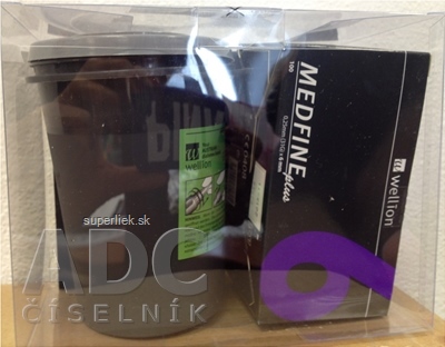 Wellion MEDFINE plus Penneedles 6 mm ihla na aplikáciu inzulínu pomocou pera 100 ks + nádoba na na použité ihly, 1x1 set