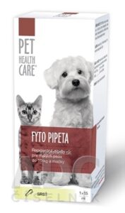 PET HEALTH CARE FYTO PIPETA repelentná, pre malých psov do 10 kg a mačky, 1x15 ml