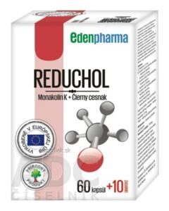 EDENPharma REDUCHOL cps (monakolín + cesnak) (inov.2023) 60+10 zadarmo (70 ks)