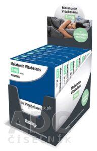 Melatonin Vitabalans 3 mg DISPLEJ tbl (ŠÚKL kód: 2718D) 12x30 ks, 1x1 set