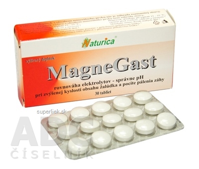 Naturica MAGNEGAST tbl (cmúľavé tablety) 1x30 ks