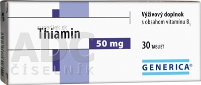 GENERICA Thiamin 50 mg tbl 1x30 ks