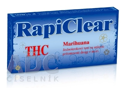 RapiClear THC (Marihuana) IVD, test drogový na samodiagnostiku 1x1 ks