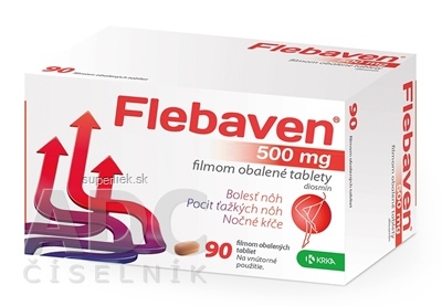 Flebaven 500 mg filmom obalené tablety tbl flm (blis.PVC/PVDC/Al) 1x90 ks
