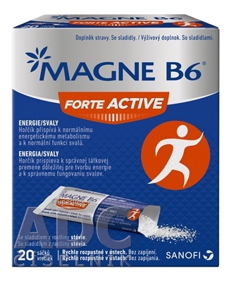 MAGNE B6 FORTE ACTIVE prášok vo vrecúškach 1x20 ks