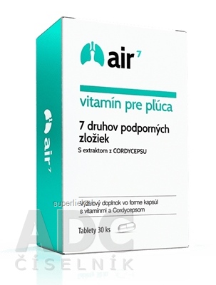 Air7 vitamín pre pľúca cps (7 zložiek+cordyceps) 1x30 ks