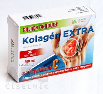 GOLDEN PRODUCT Kolagén EXTRA s vitamínom C 40 mg cps 1x36 ks