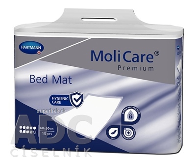 MoliCare Premium Bed Mat 9 kvapiek 60x60 cm absorpčné podložky 1x15 ks