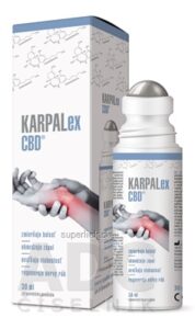 KARPALex CBD emulzia, kovová masážna guľôčka 1x30 ml