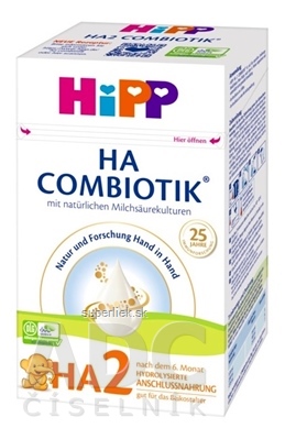 HiPP HA 2 COMBIOTIK (inov.2023) následná mliečna dojčenská výživa (od 6. mesiaca) 1x600 g