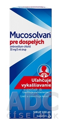 Mucosolvan Sirup pre dospelých 30 mg/5 ml 1x100 ml