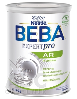 BEBA EXPERTpro AR špeciálna výživa dojčiat pri odgrckávaní (od narodenia) 1x800 g