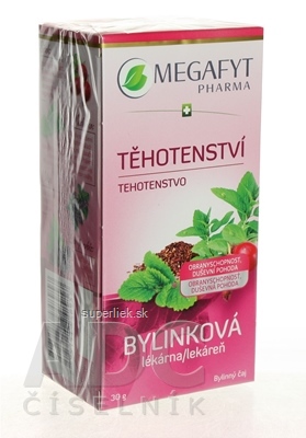 MEGAFYT Bylinková lekáreň TEHOTENSTVO bylinný čaj 20x1,5 g (30 g)