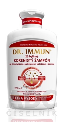 DR. IMMUN Korenistý šampón 25 bylinný, 1x250 ml