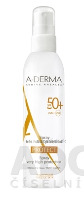 A-DERMA PROTECT SPRAY SPF50+ sprej (krehká fragilná koža) 1x200 ml