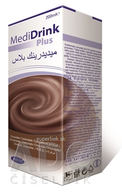 MediDrink Plus (verzia 2016) čokoládová príchuť 30x200 ml