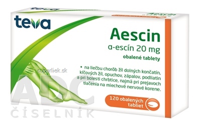 AESCIN Teva tbl obd 20 mg (blis.PVC/Al) 1x120 ks