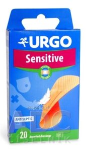URGO Sensitive Stretch náplasť na citlivú pokožku, 3 veľkosti, 1x20 ks