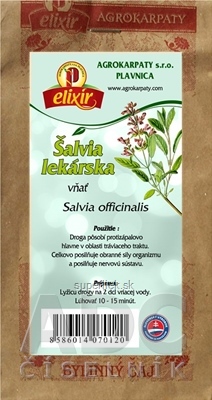 AGROKARPATY ŠALVIA LEKÁRSKA bylinný čaj 1x30 g
