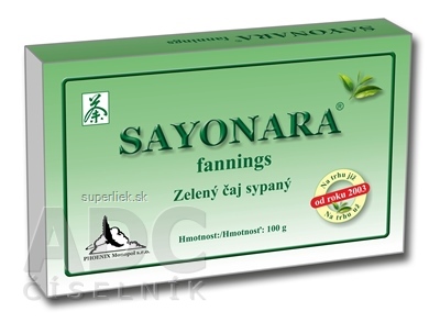 SAYONARA fannings zelený čaj sypaný 1x100 g