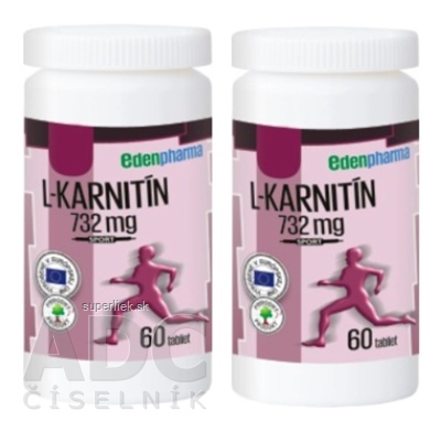 EDENPharma L-KARNITIN 732 mg DUOPACK tbl 2x60 ks (120 ks)