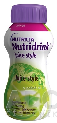 Nutridrink Juice Style s jablkovou príchuťou (inov.2021) 4x200 ml