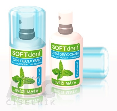 SOFTdent ústny dezodorant Fresh mint svieža mäta 1x20 ml