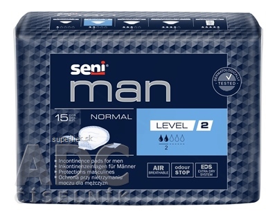 SENI MAN Normal Level 2 vložky urologické pre mužov, savosť 300 ml, 1x15 ks