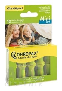 OHROPAX Mini SOFT Ušné vložky v plastovej krabičke 1x10 ks