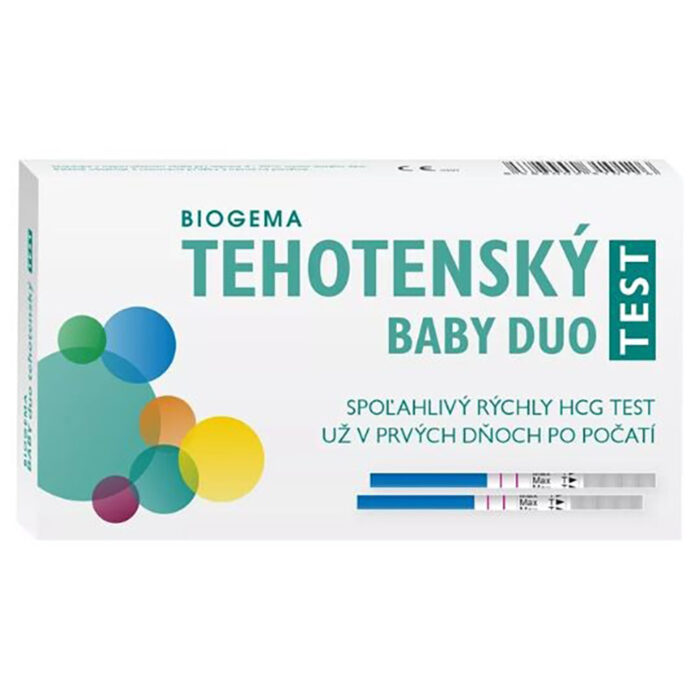 BABY TEST DUO tehotenský test, samodiagnostický 1x2 ks