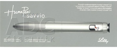 HumaPen Savvio, inzulínové pero strieborné, aplikátor inzulínu pre 3 ml náplne, 1x1 ks