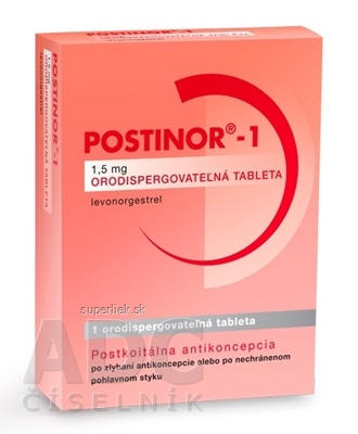 Postinor-1 1,5 mg tbl oro (blis.PVC/Al) 1x1 ks