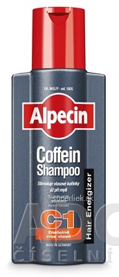 ALPECIN Energizer Coffein Shampoo C1 kofeínový šampón proti vypadávaniu vlasov 1x250 ml