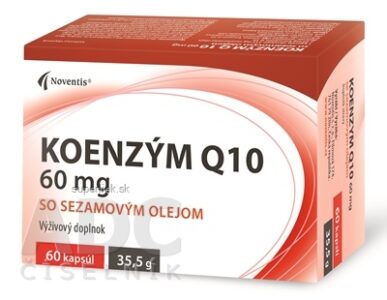 Noventis Koenzým Q10 60 mg so sezamovým olejom, cps 1x60 ks