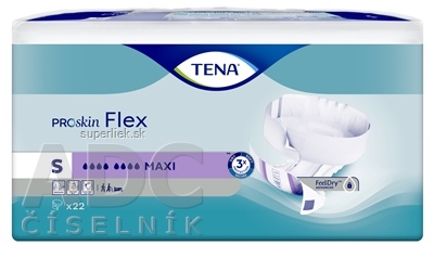 TENA Flex Maxi S inkontinenčné nohavičky s rýchloupevňovacím pásom (inov.2022) 1x22 ks