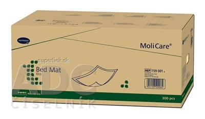 MoliCare Bed Mat Eco 5 kvapiek 40x60 cm absorpčné podložky (inov.2020) 1x300 ks