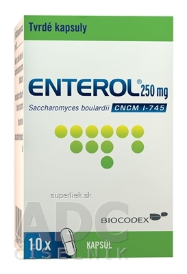 Enterol 250 mg kapsuly cps dur (fľ. skl.) 1x10 ks