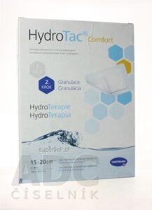 HydroTac Comfort - krytie na rany penové hydropol. impregnované gélom, samolepiace (15x20 cm) 1x10 ks