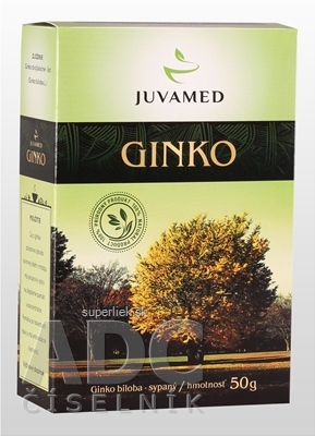 JUVAMED GINKO BILOBA - LIST bylinný čaj sypaný 1x50 g