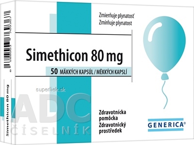 GENERICA Simethicon 80 mg cps mol 1x50 ks