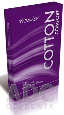 MAXIS COMFORT COTTON STEHENNÉ PANČUCHY veľkosť 2, (II.KT), normálne, so špicou, s lemom, bronz, 1x1 pár