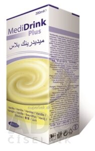 MediDrink Plus (verzia 2016) vanilková príchuť 30x200 ml